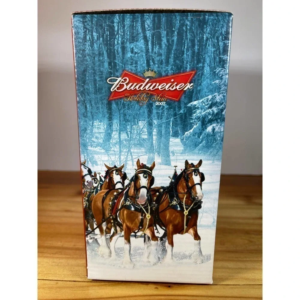 Nib 2007 Budweiser Stein Christmas Mug with Gift Box and COA Winter's Calm CS678